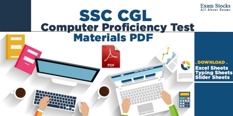 SSC CGL Computer Proficiency Test Materials PDF