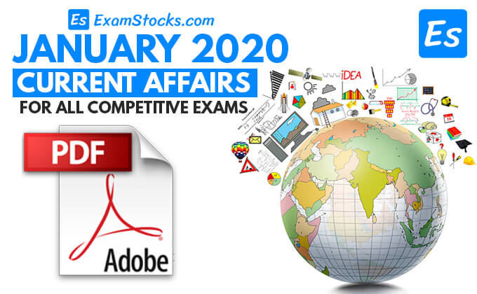 300+ Best Current Affairs January 2020 PDF Download