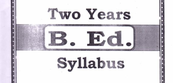 Bihar B.Ed 2 Year Syllabus PDF