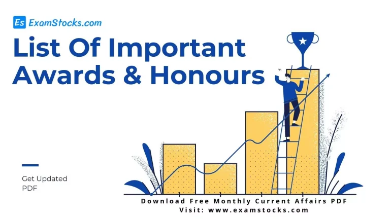 Important Awards And Honours PDF 2022 Download