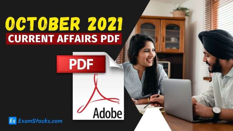 300+ Best October 2021 Current Affairs PDF Download
