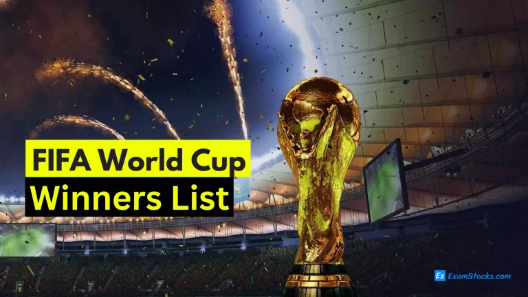 FIFA World Cup Winners List From 1930 to 2022 Updated