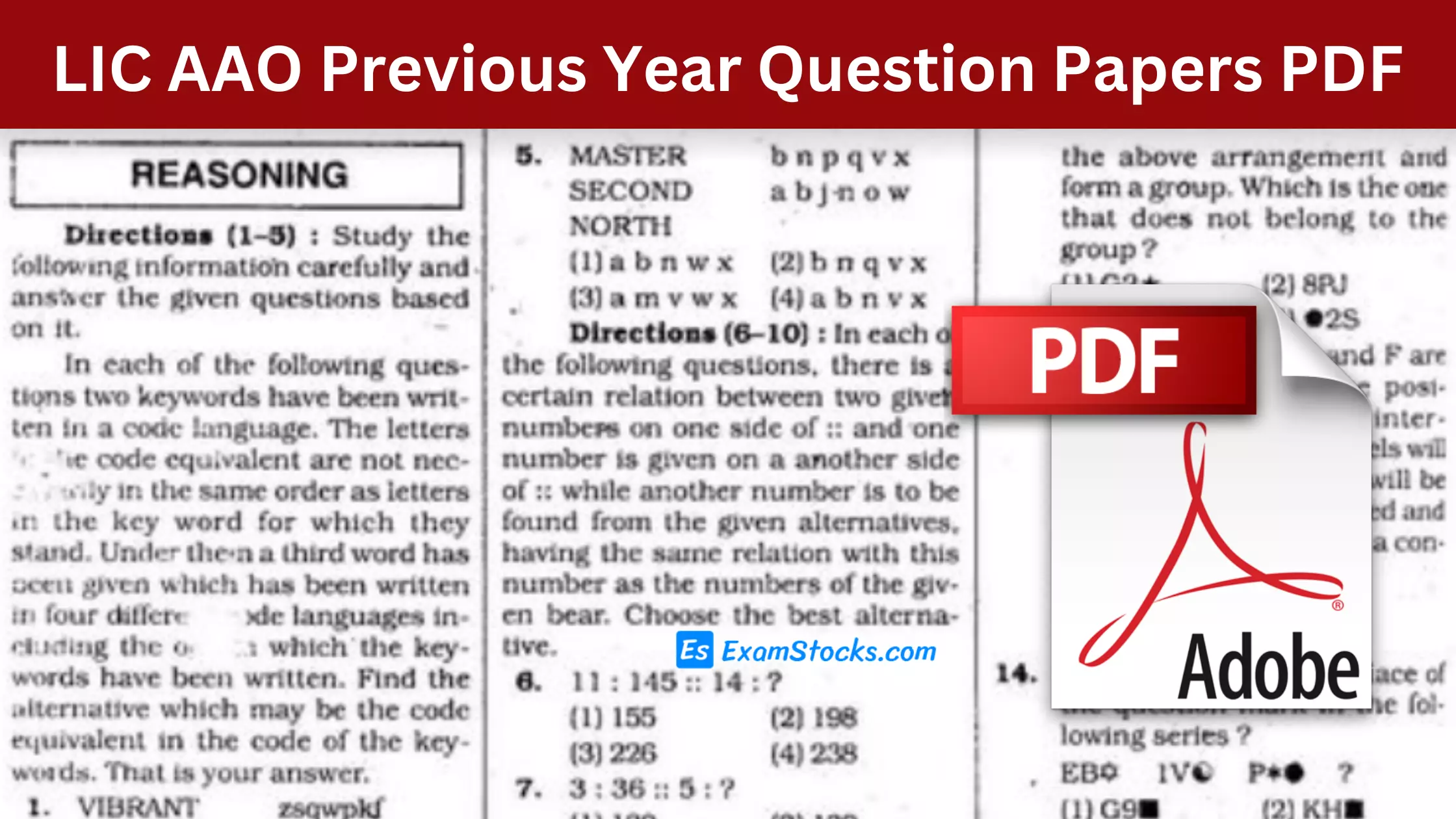 LIC AAO Previous Year Question Papers PDF Till Now LIC AAO Previous Year Question Papers PDF Till Now