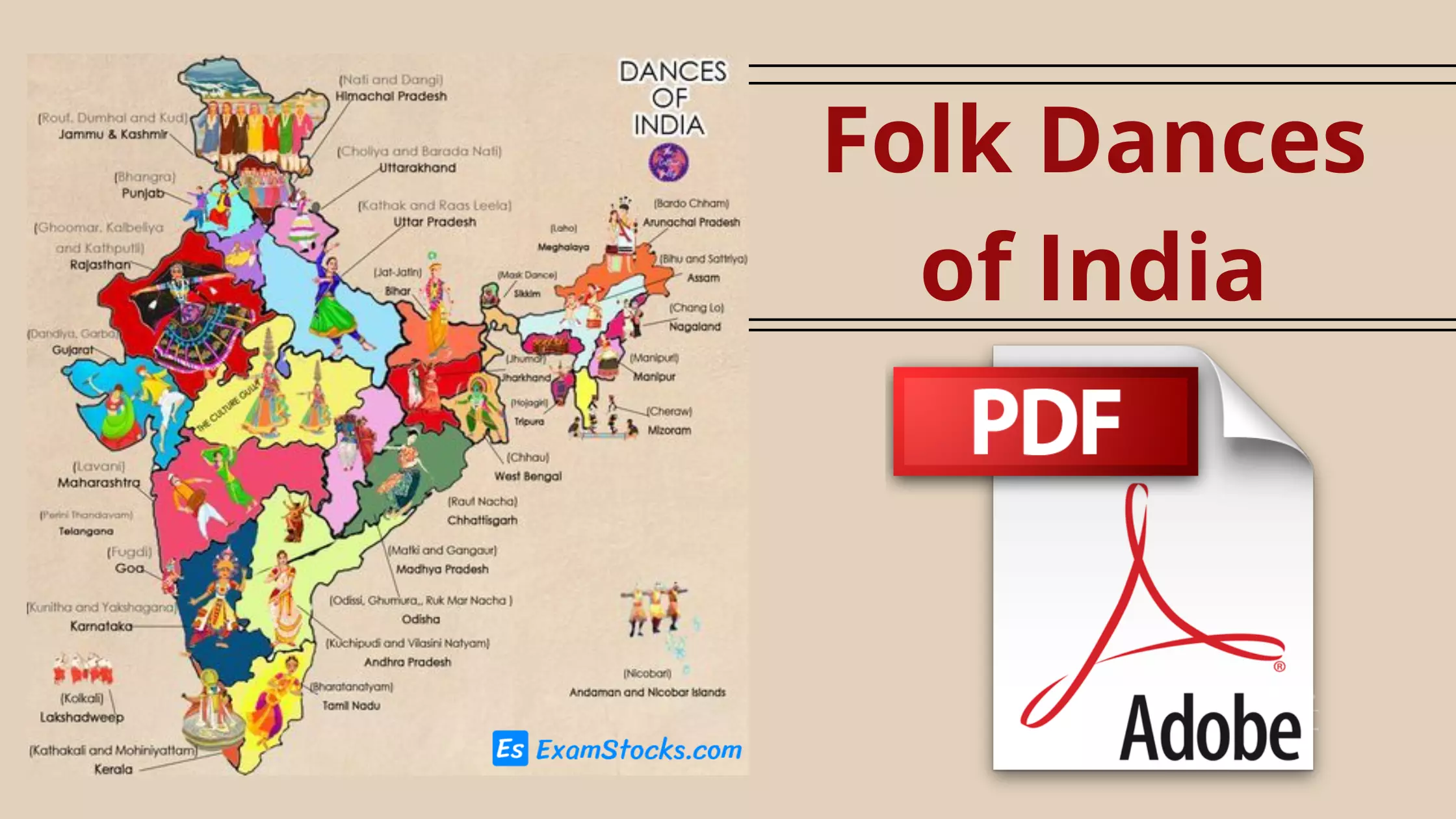 List Of Folk Dances of India PDF State Wise